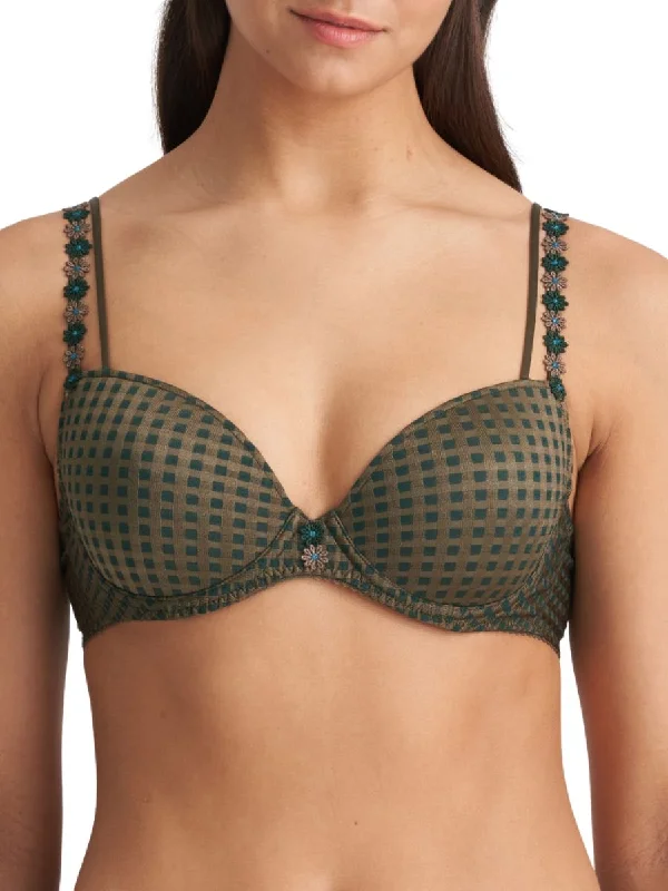 Avero Padded Plunge Bra - Tiny Jade