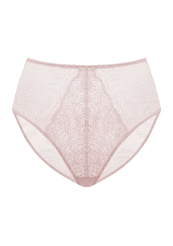 Mermaid High-Rise Light Pink Lace Brief Underwear