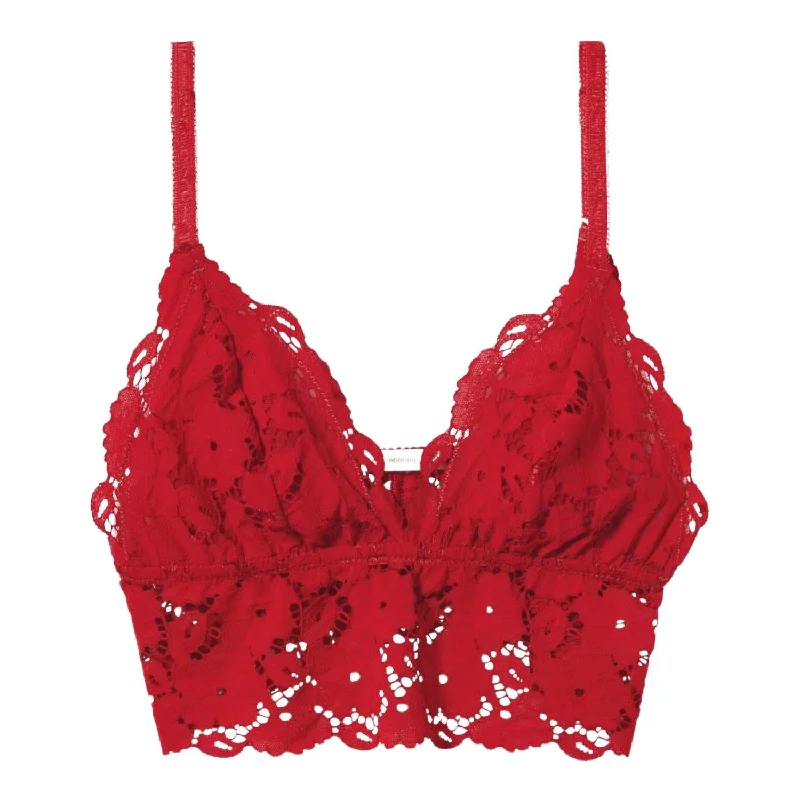 Naya Longline Bralette In Haute Red