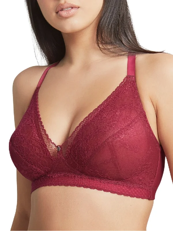 Alexis Plunge Bralette - Berry