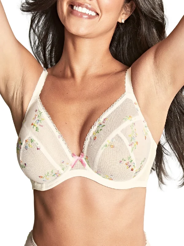 Meadow Plunge Bra - Ivory