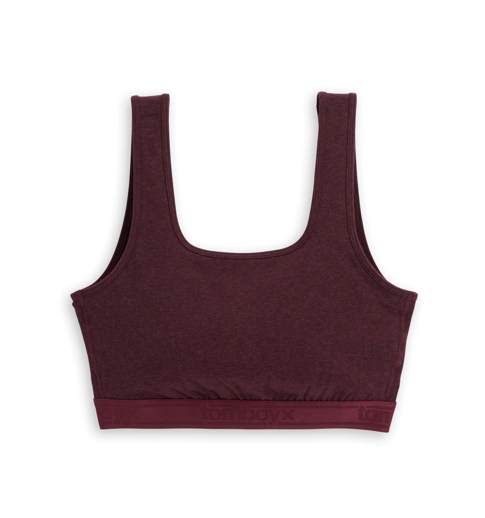 Straight Up Soft Bra - Black Cherry Heather